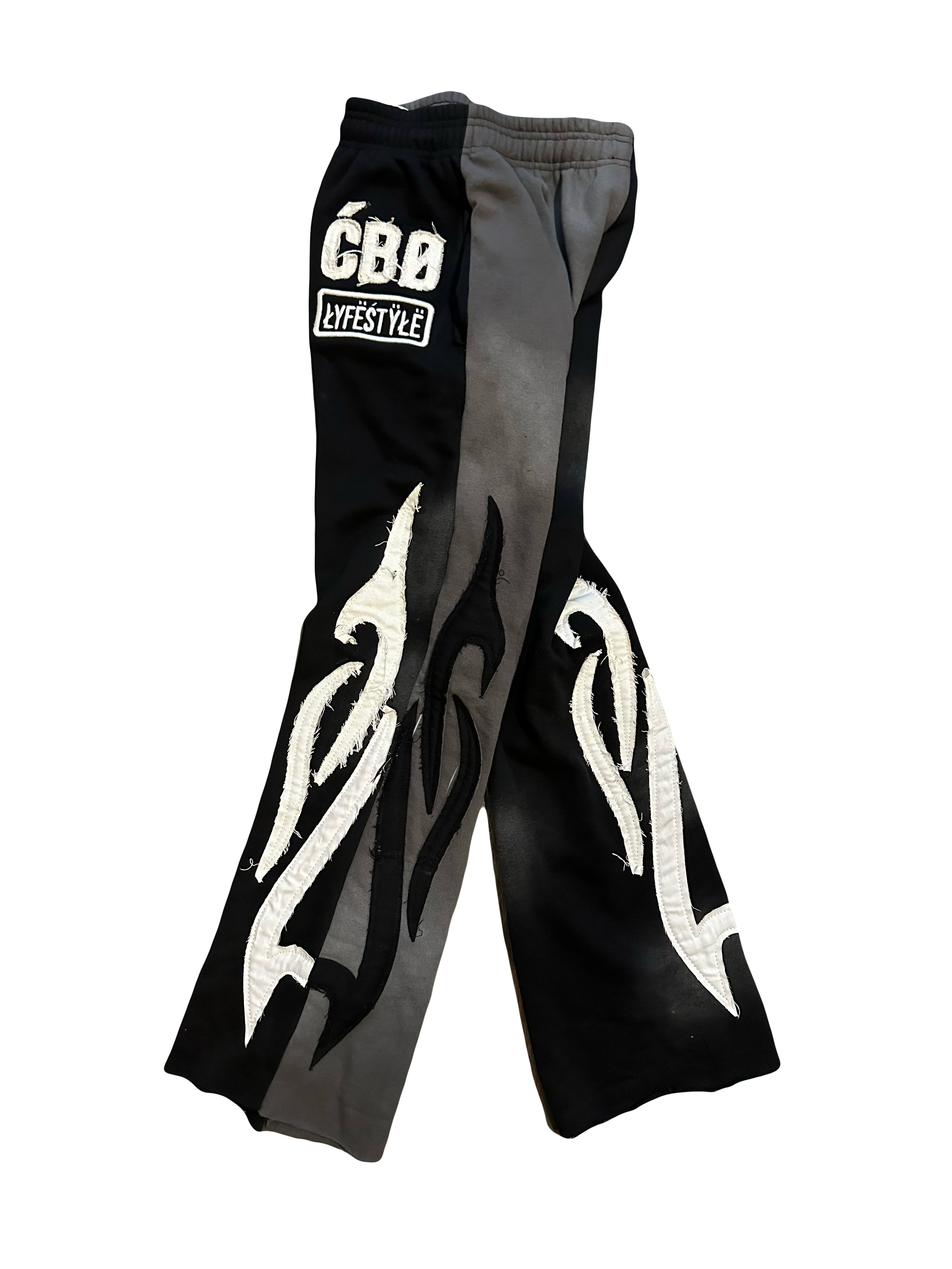 ĆBØ ŁŸFËSTŸŁË TWO TONE SWEATPANTS