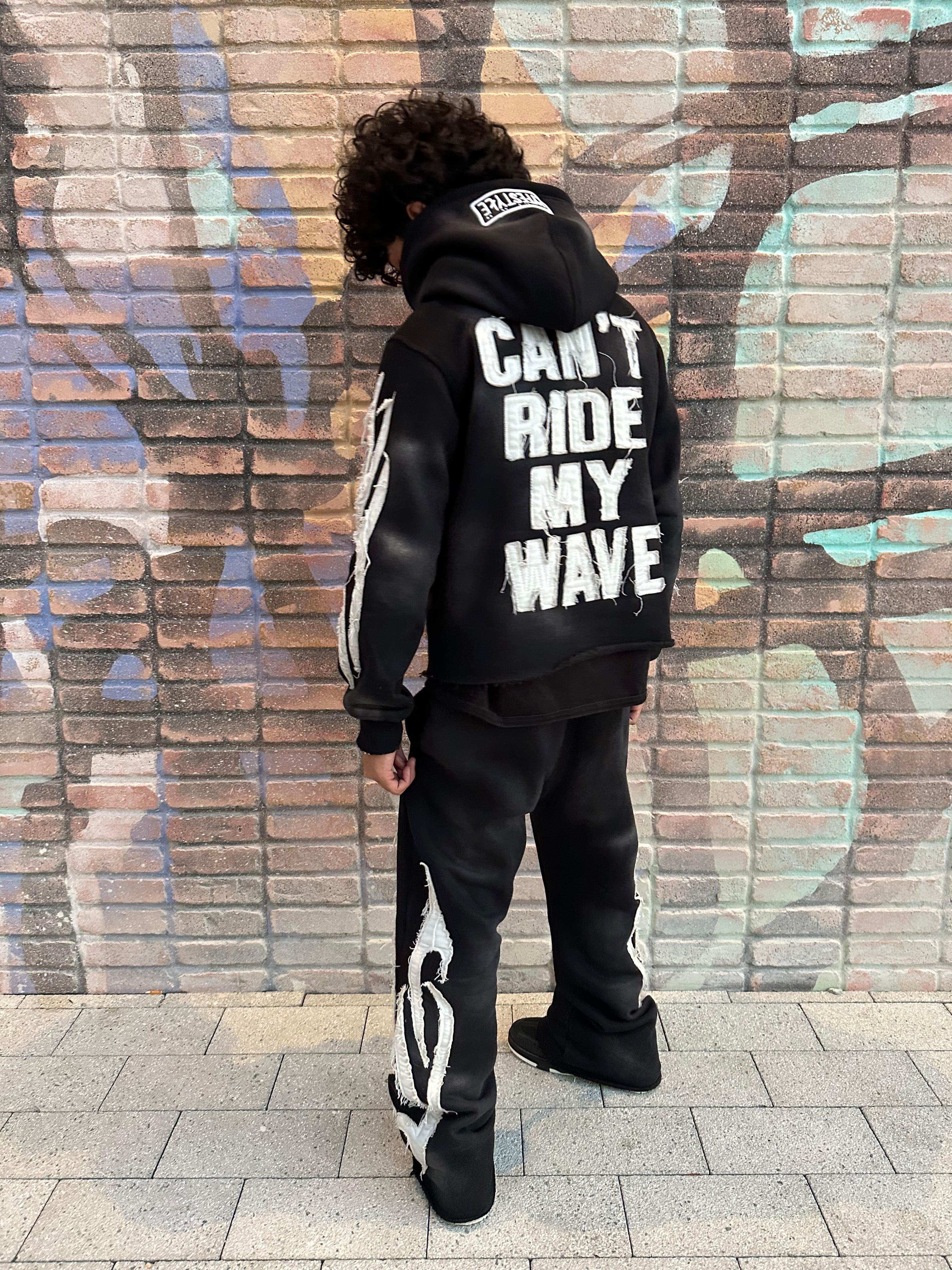 ĆBØ ŁŸFËSTŸŁË BLACK SWEATPANTS