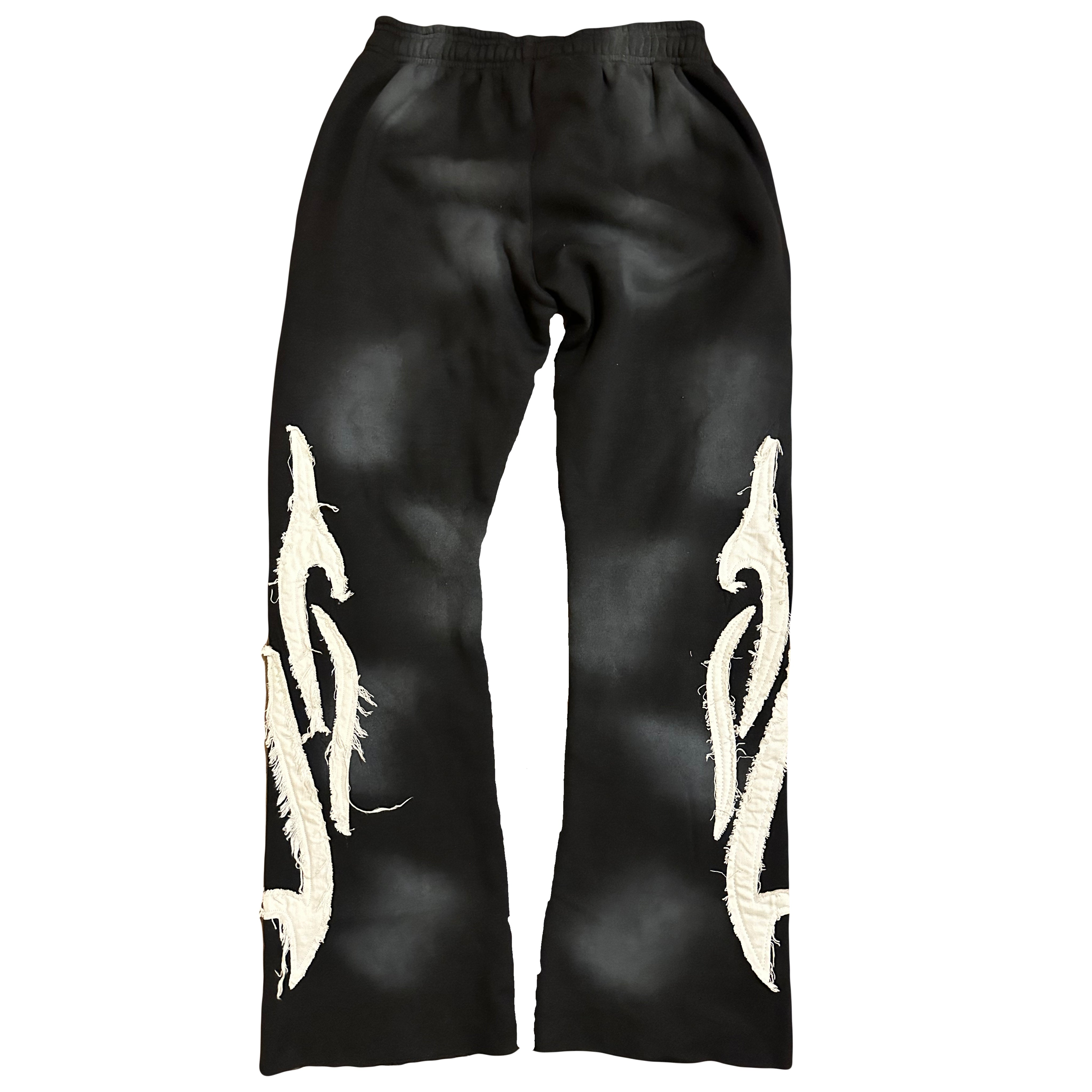 ĆBØ ŁŸFËSTŸŁË BLACK SWEATPANTS